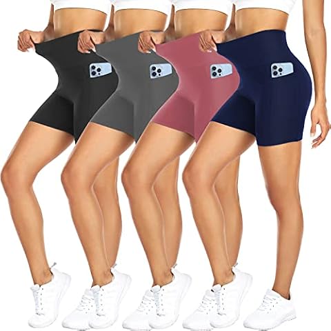 Biker Shorts with Pockets for Women