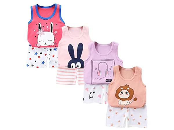 Camisetas sin mangas para bebés niña Miniatura