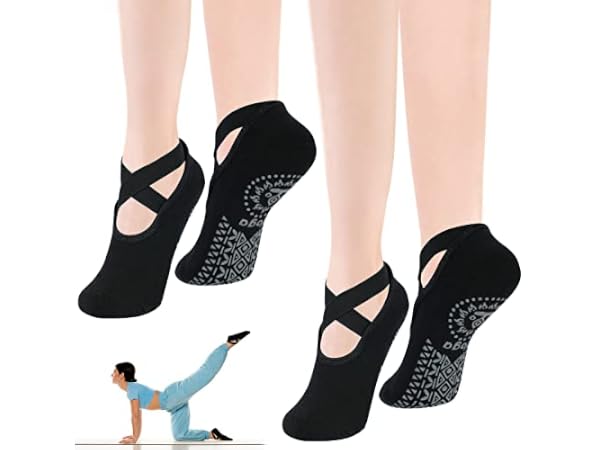 Chaussettes de yoga et pilates femme Vignette