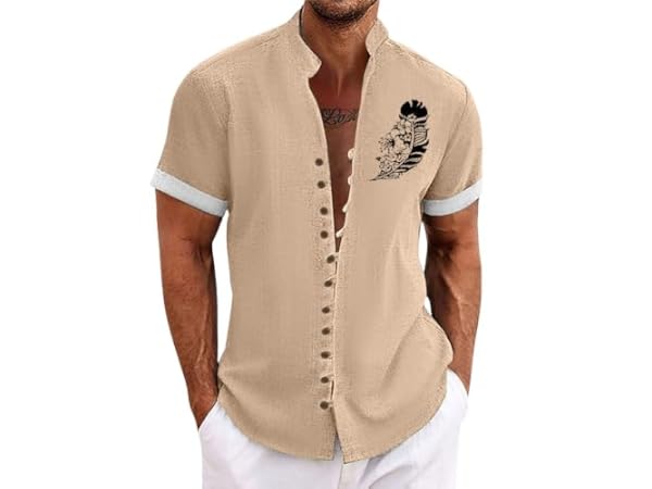 Chemises boutonnées sport pour hommes Vignette