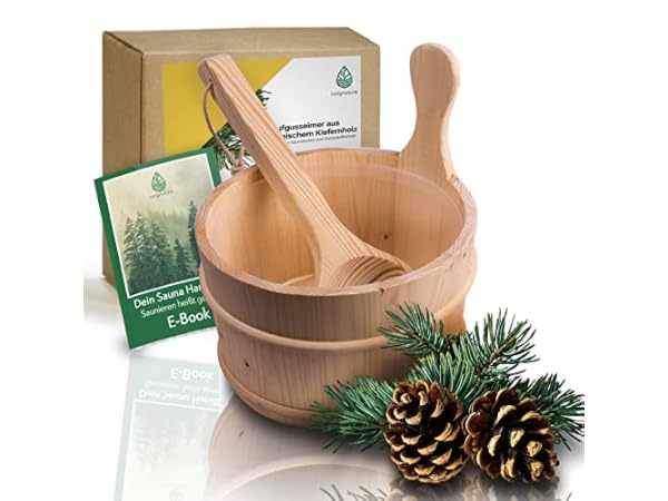 Cubos y cucharones para saunas Miniatura