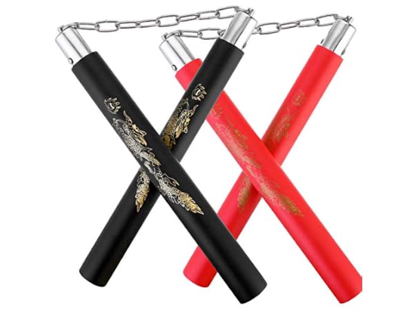Nunchakus de cuerda para artes marciales Miniatura