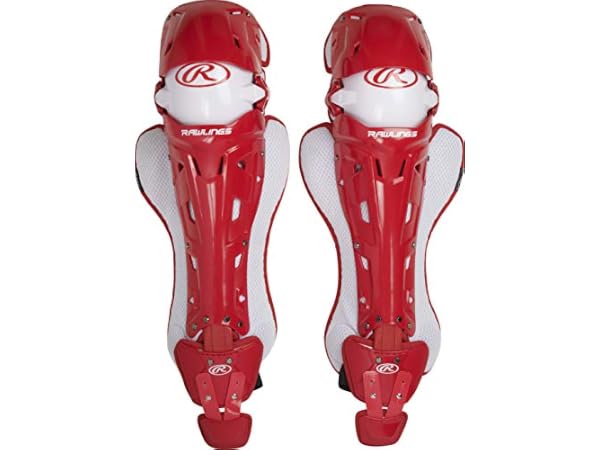 Protectores de pierna de receptor para béisbol Miniatura